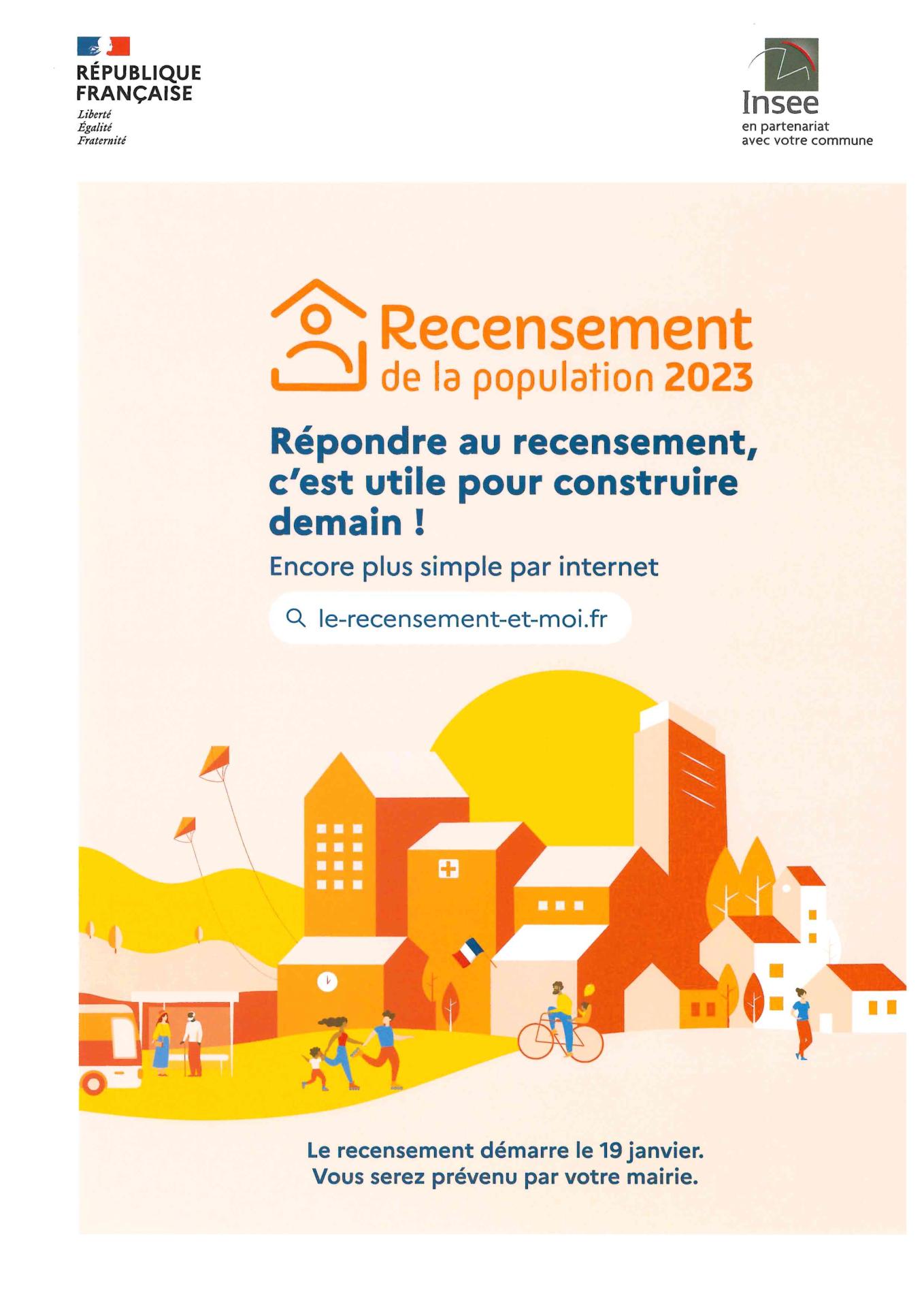 RECENCEMENT DE LA POPULATION 2023